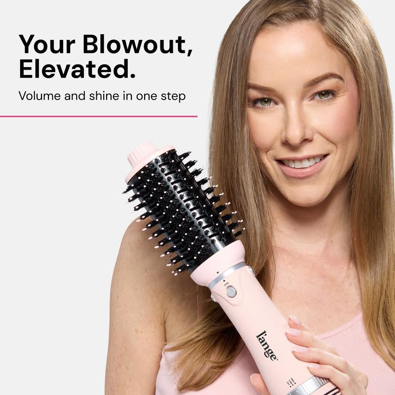 L'Ange - NEW! Volumeboost 60Mm 2-In-1 Ceramic Volumizing Brush Dryer - Coconut Oil Infused Barrel & Negative Ion Technology for Frizz-Free Shine