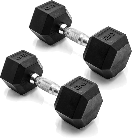 Coated Hex Dumbbell Weight - Pairs | Multiple Options