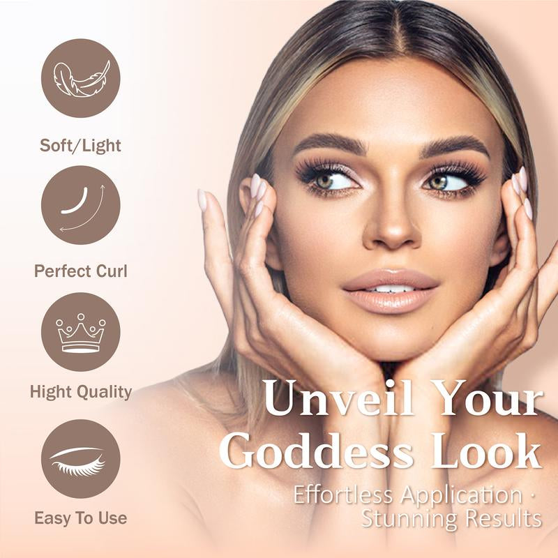 Muselash Self-Adhesive Lash Kit - No Glue Needed, Free of Irritants, Mixed Length 8-16Mm, Premium Korean Materials, Easy Application, Cruelty-Free & Vegan