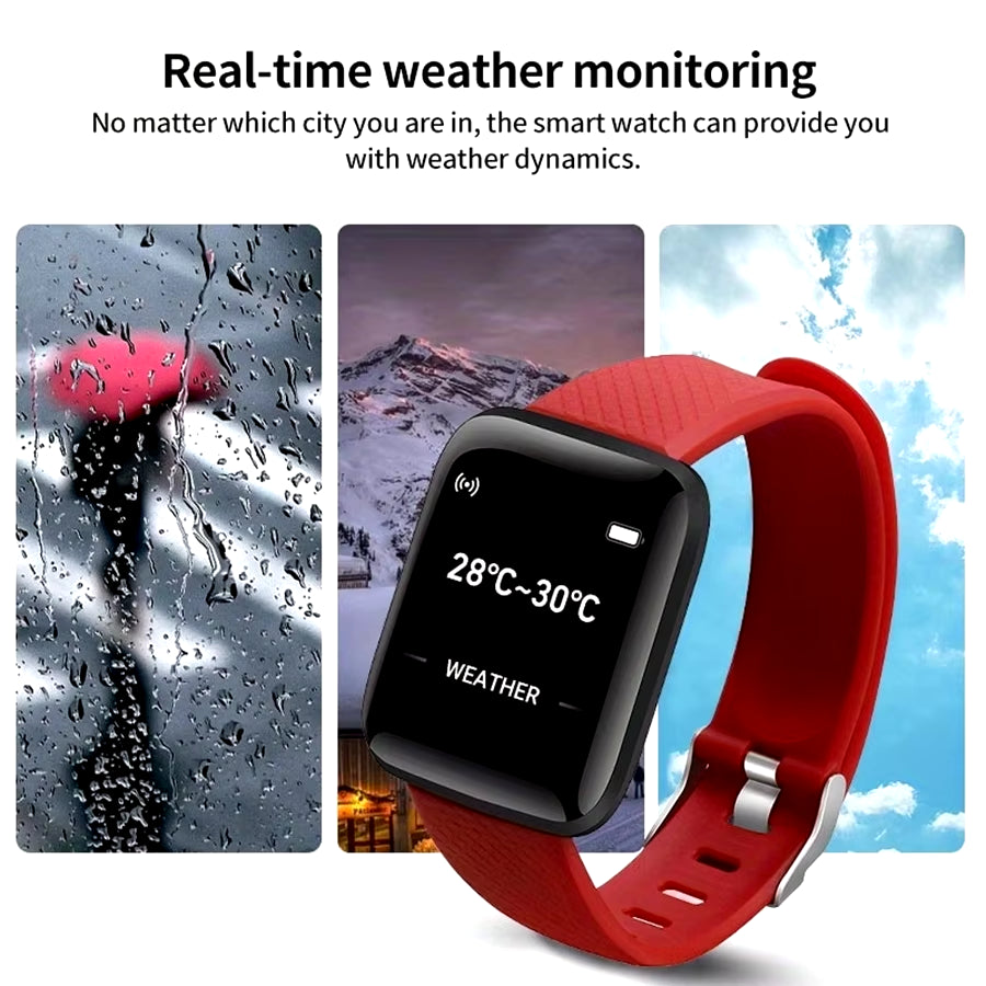 Smartwatch Men Women Wristwatches Smart Watch Message Fitness Monitor Bracelet Birthday Gift Electronic Clock for Android IOS