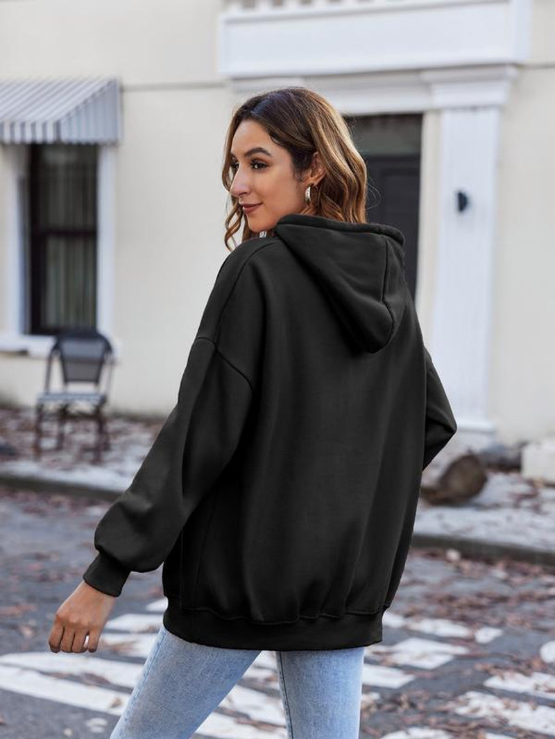 ZEAGOO Dealsforyoudays Women'S Oversize Hoodies Long Sleeve Fleece Tunic Sweatshirts Pullover Fall Winter Coat with Pockets Basic Casual