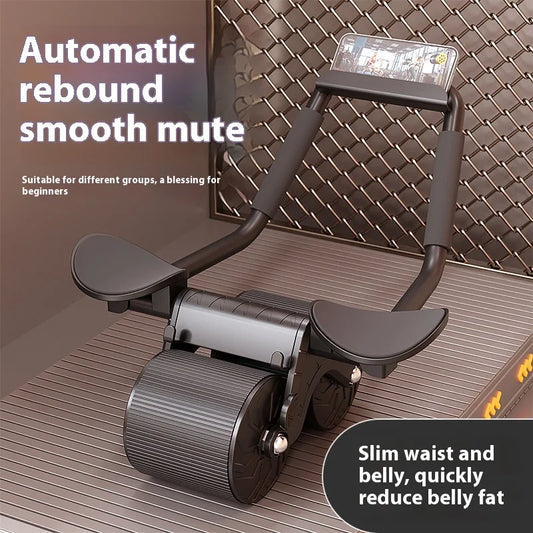 Automatic Rebound Steel Elbow Support New Fitness Equipment for Slim Belly Abdominal Curling Training with for Ab Roller Wheels