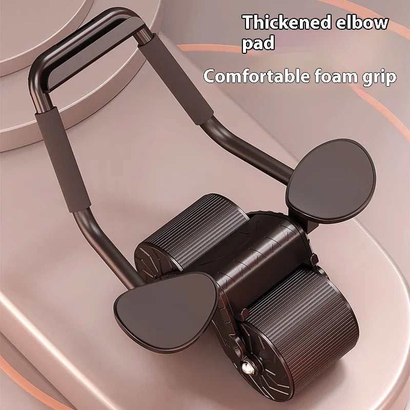 Automatic Rebound Steel Elbow Support New Fitness Equipment for Slim Belly Abdominal Curling Training with for Ab Roller Wheels