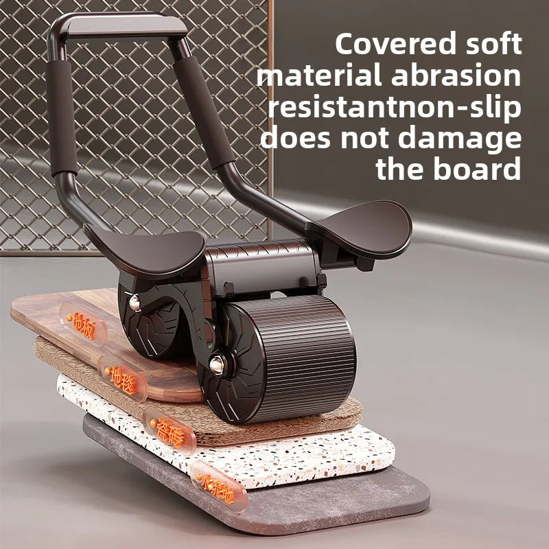 Automatic Rebound Steel Elbow Support New Fitness Equipment for Slim Belly Abdominal Curling Training with for Ab Roller Wheels